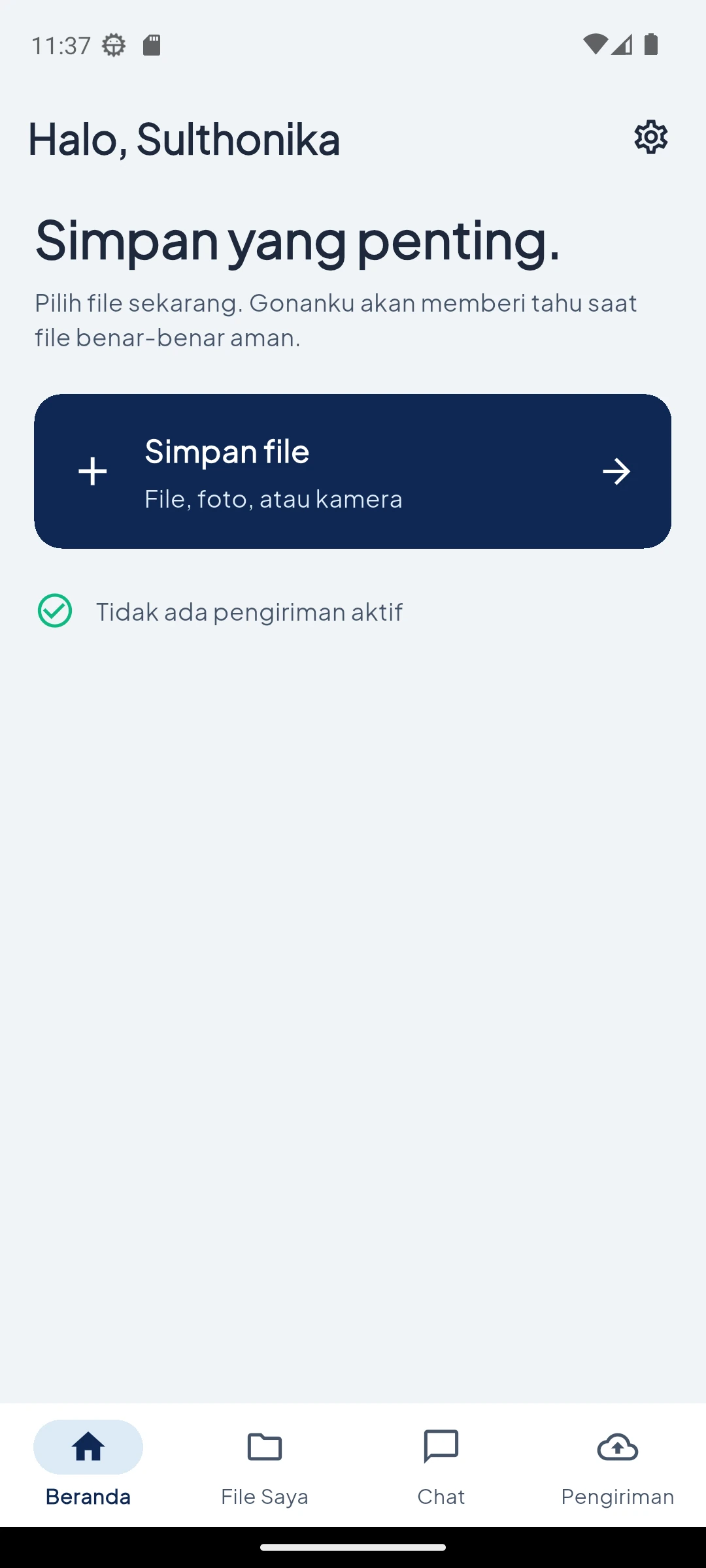 Enter and choose a file — Home