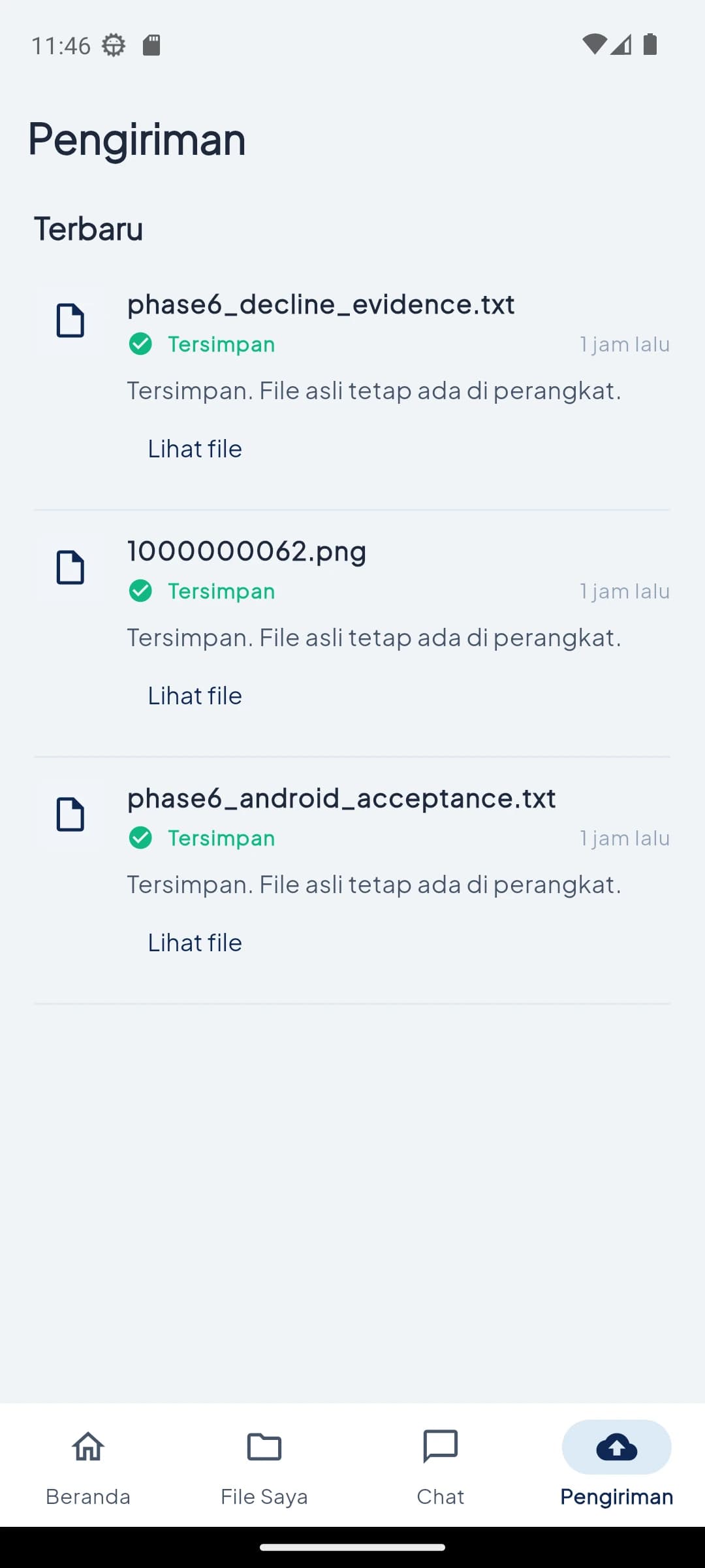 Track the work until completion — Completed